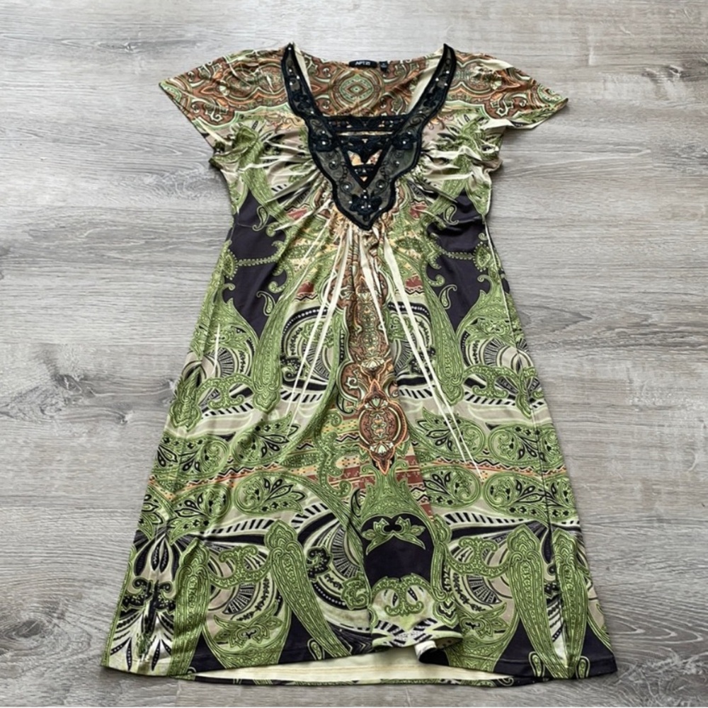 Apt 9 | Boho Lace Trim Sheath Dress